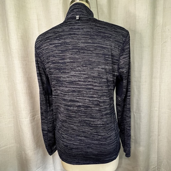 Russell Training Fit Blue Top Size Small Dri-Power Long Sleeve 1/4 Zip - Picture 7 of 15
